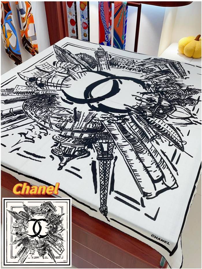 Streetwear Scarf CHANEL 328858 SIZE:140*140cm