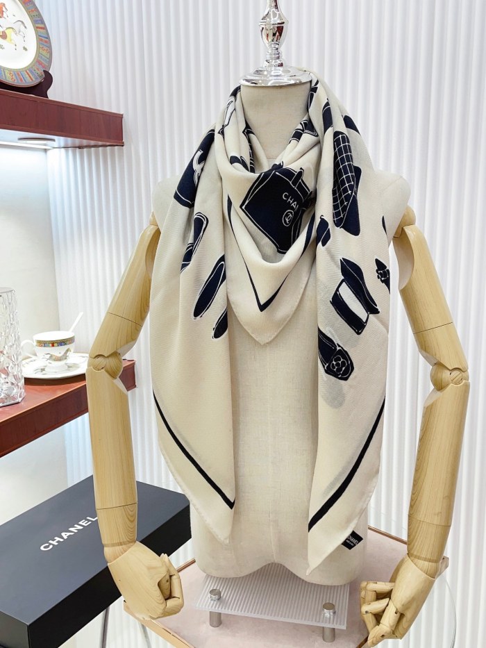 Streetwear Scarf CHANEL 328842 size:140*140cm