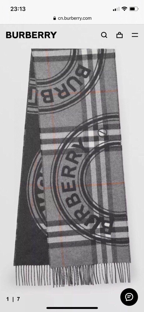 Streetwear Scarf Burberry 328790 SIZE:30*180cm