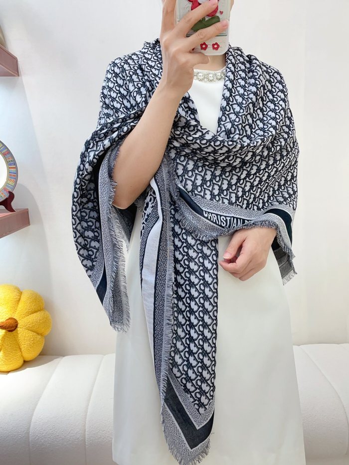 Streetwear Scarf Dior 328758 SIZE:140cm*140cm