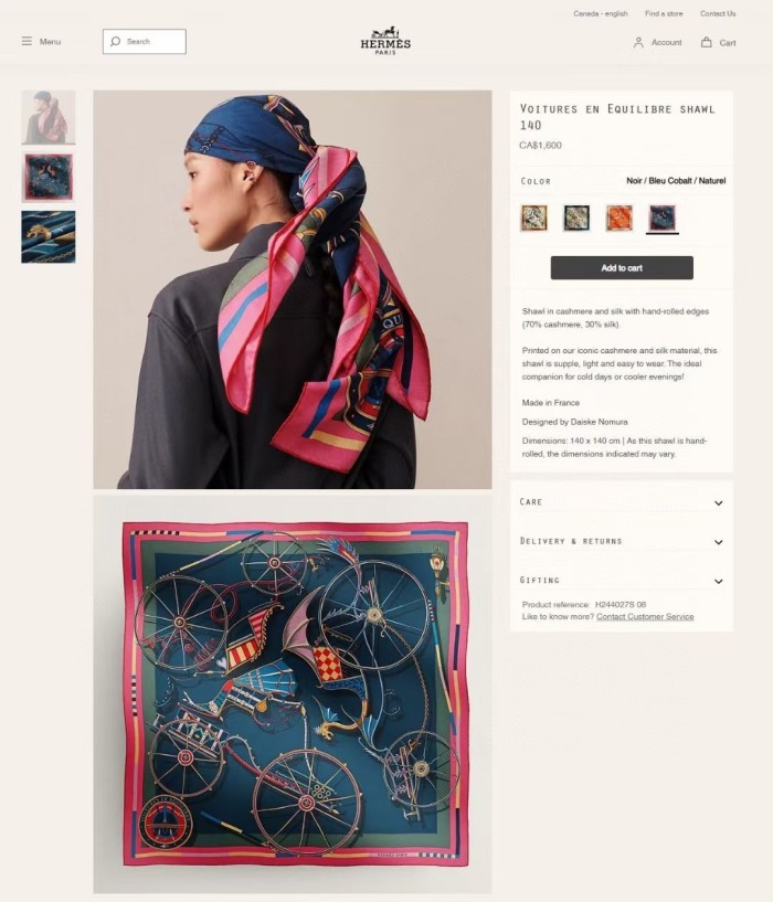 Streetwear Scarf Hermes 328798 SIZE:140cm*140cm