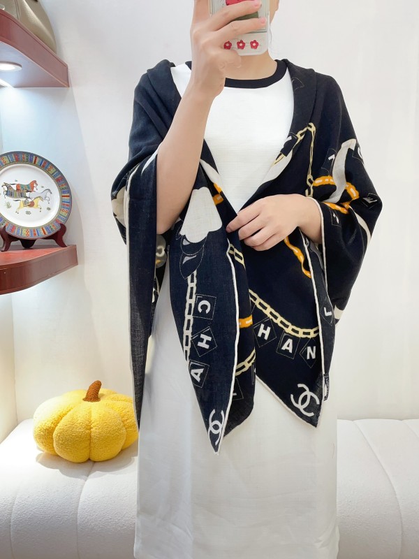 Streetwear Scarf CHANEL 328744 SIZE:140*140cm