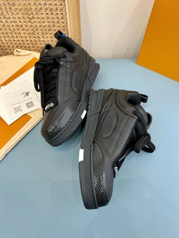 Louis Vuitton LV Skate Sneaker Black white line