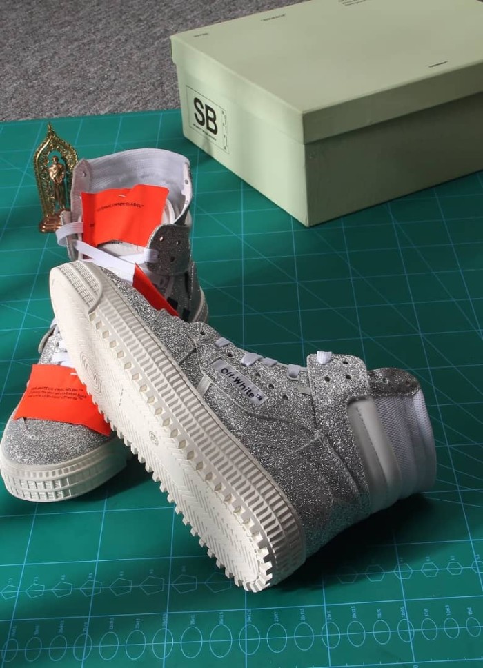Off-White Off-Court 3.0 glitter high-top sneakers