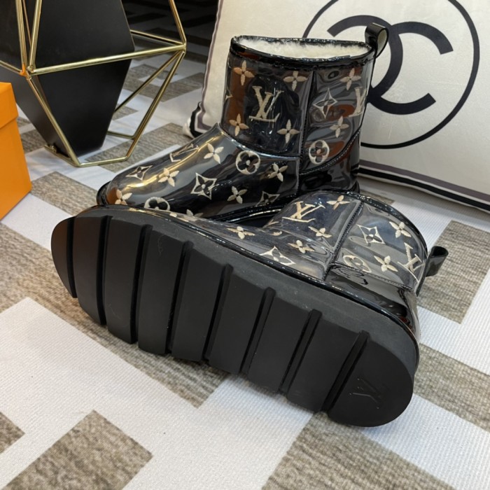 lv PVC embroidered snow boots