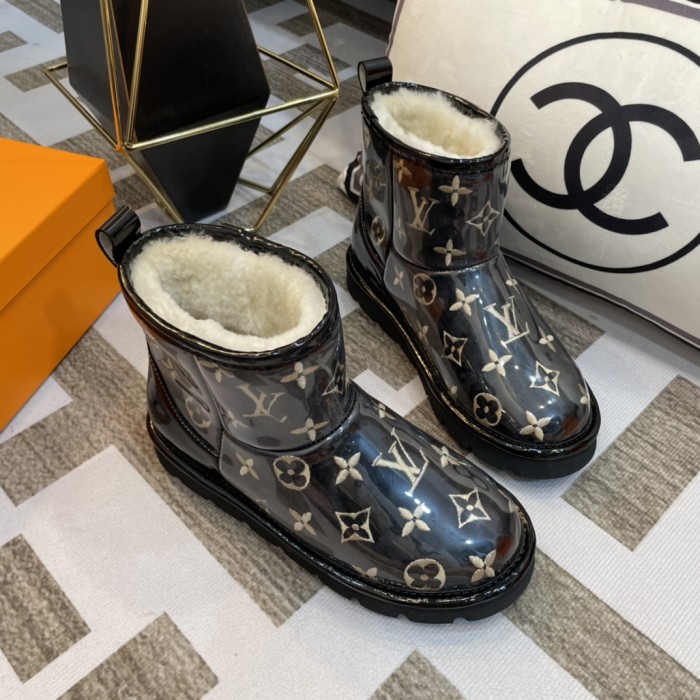 lv PVC embroidered snow boots