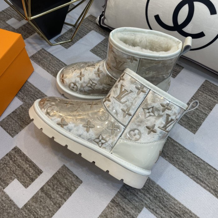 lv PVC embroidered snow boots