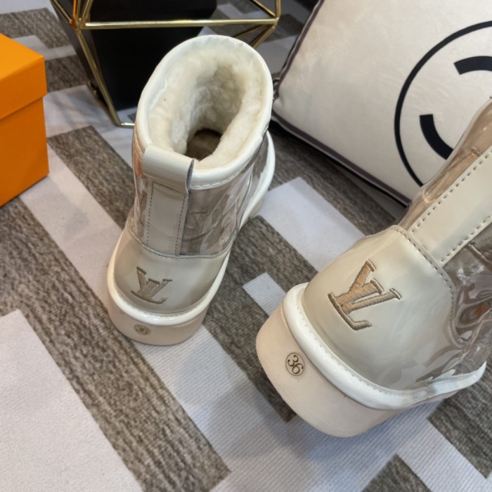lv PVC embroidered snow boots