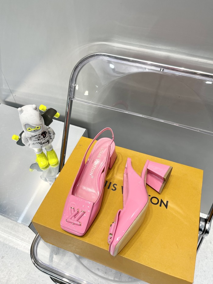 Louis Vuitton shake High heels 5cm Pink whit box 86