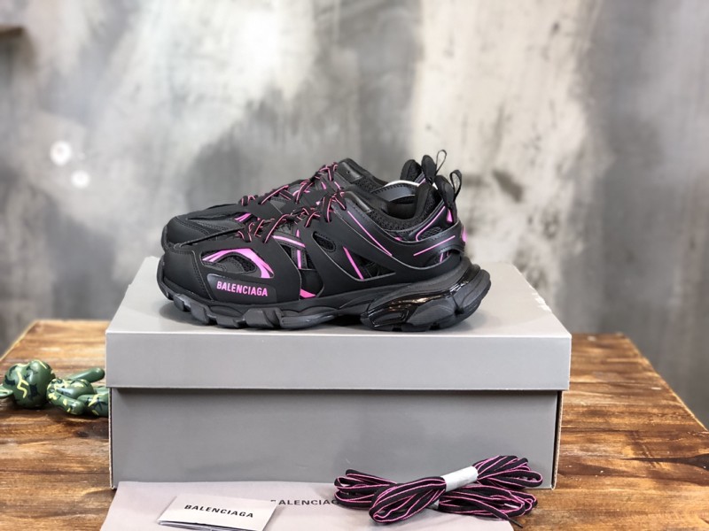 Balenciaga Track black and pink sneakers