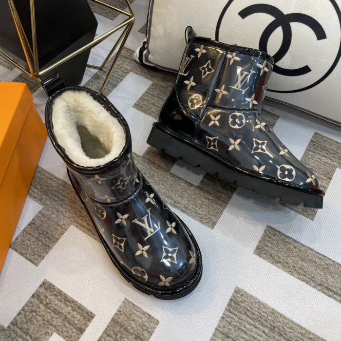 lv PVC embroidered snow boots