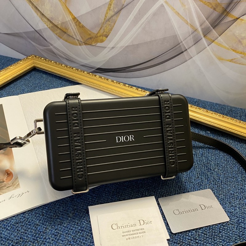 DIOR X RIMOWA clutch bag black