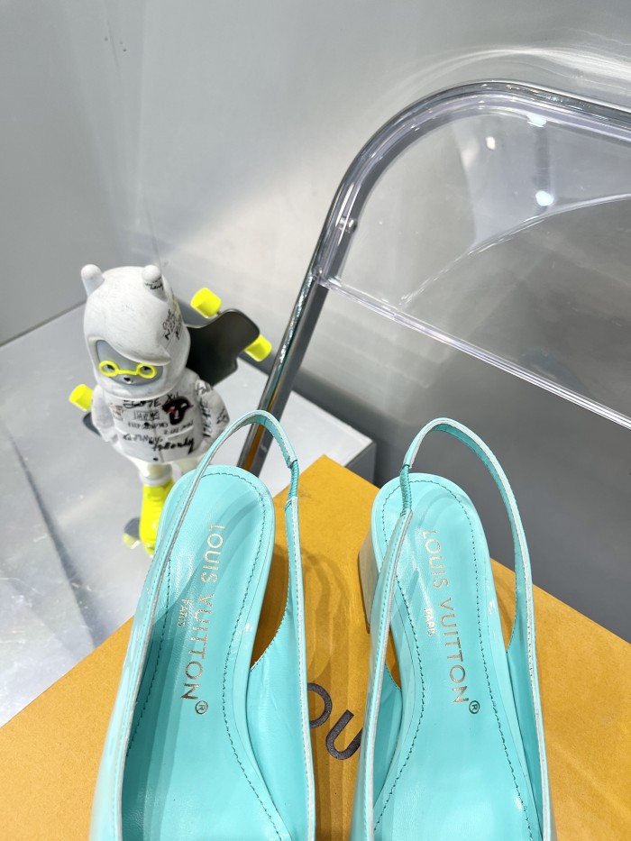 Louis Vuitton shake High heels 5cm Sky blue whit box 87