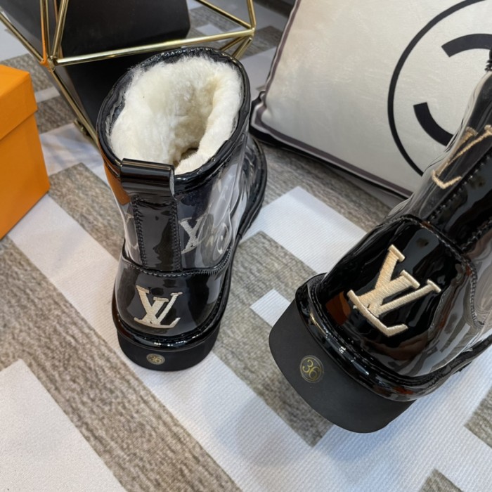lv PVC embroidered snow boots