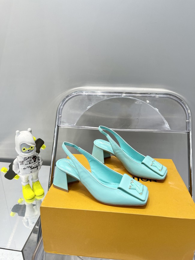 Louis Vuitton shake High heels 5cm Sky blue whit box 87