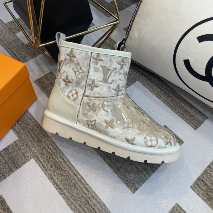 lv PVC embroidered snow boots