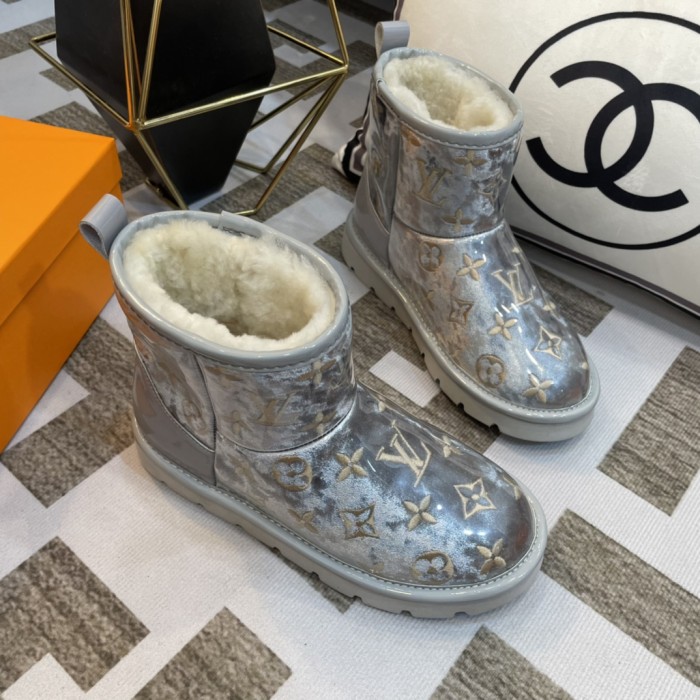 lv PVC embroidered snow boots