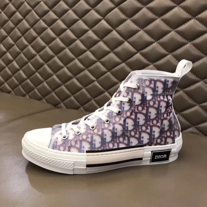 Dior B23 High Top Red Blue Oblique