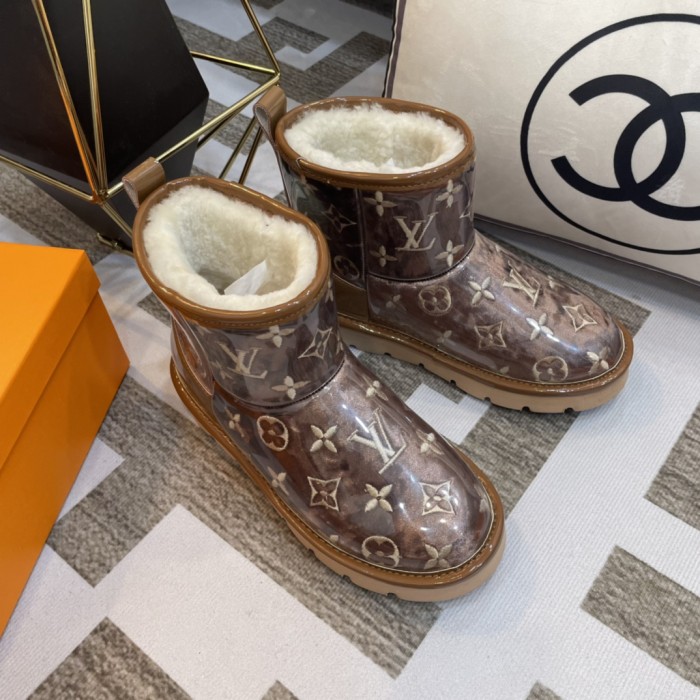 lv PVC embroidered snow boots