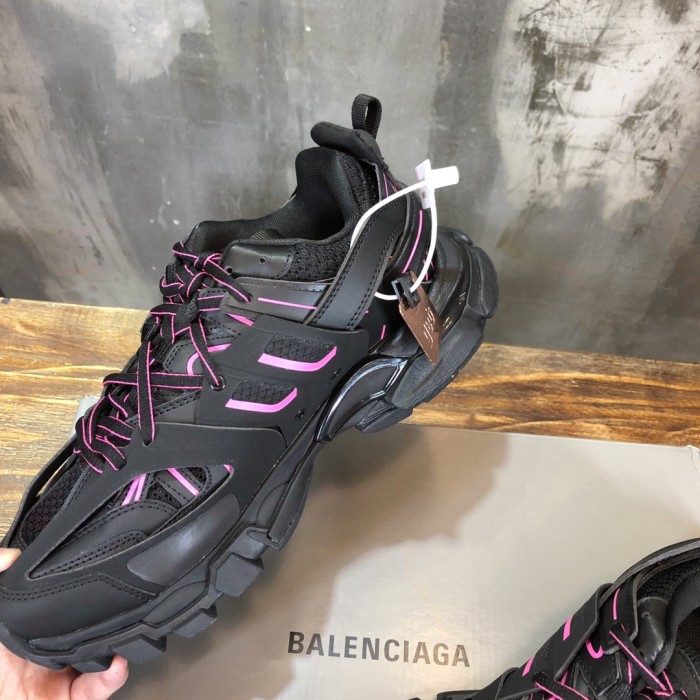 Balenciaga Track black and pink sneakers