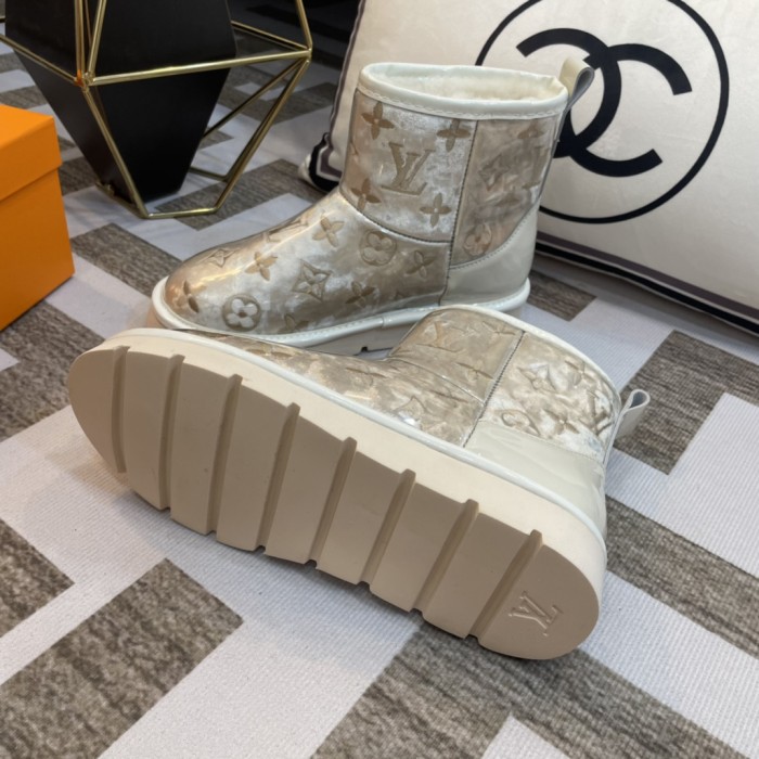 lv PVC embroidered snow boots