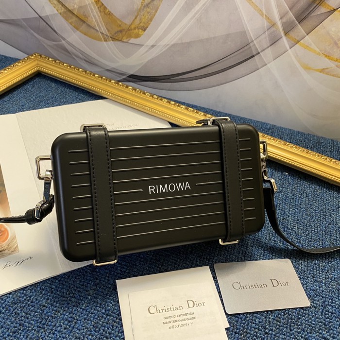 DIOR X RIMOWA clutch bag black