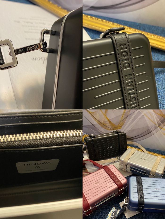 DIOR X RIMOWA clutch bag black