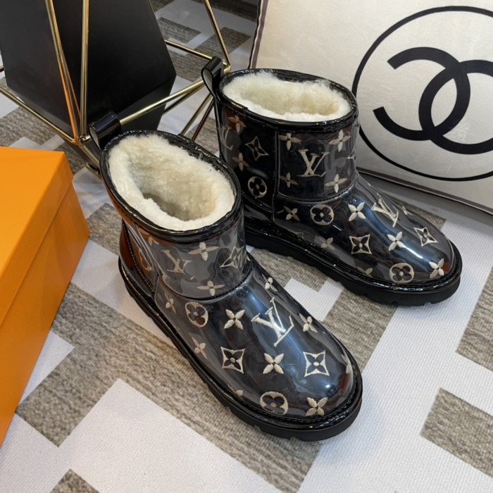 lv PVC embroidered snow boots