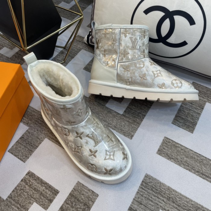 lv PVC embroidered snow boots