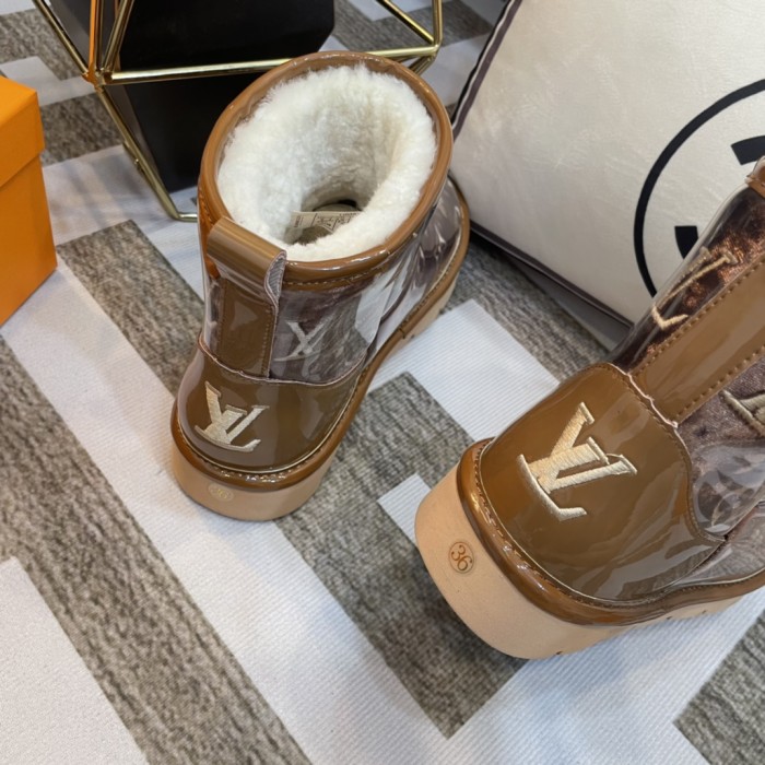 lv PVC embroidered snow boots