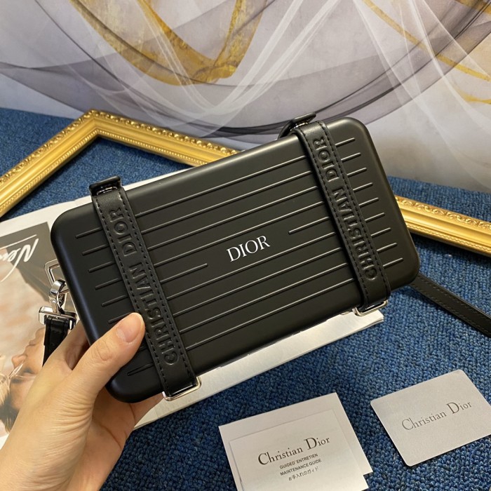 DIOR X RIMOWA clutch bag black