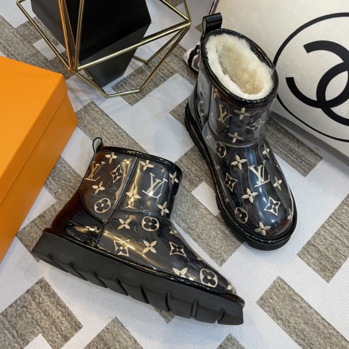 lv PVC embroidered snow boots