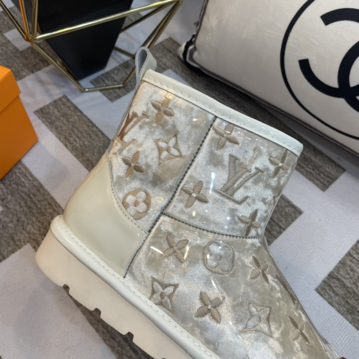 lv PVC embroidered snow boots