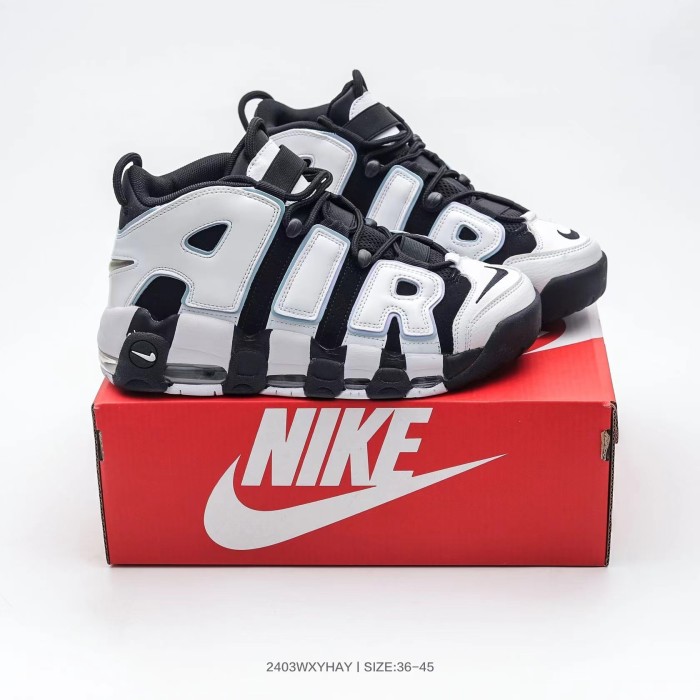 Nike Air More Uptempo Black White