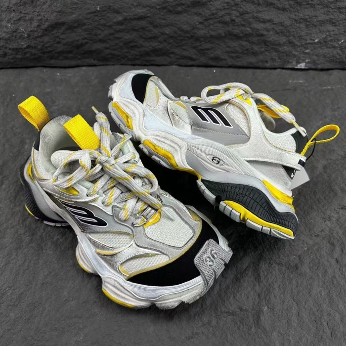 Balenciaga White Yellow sports shoes