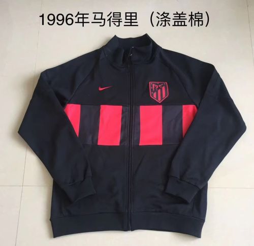 Retro Jacket 1996 Real Madrid Black Soccer Jacket
