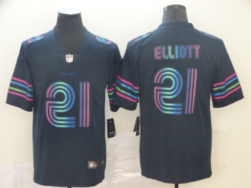 City Version Dallas Cowboys #21 ELLIOTT Black NFL Jersey