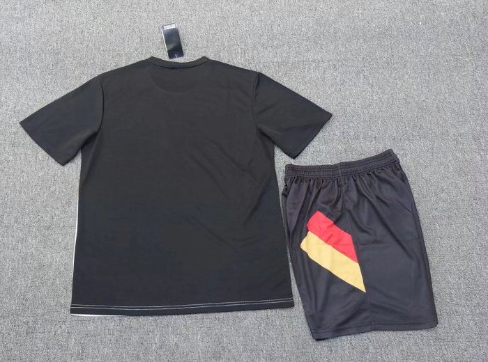 Retro Uniform Germany Black/White Soccer Jersey Shorts