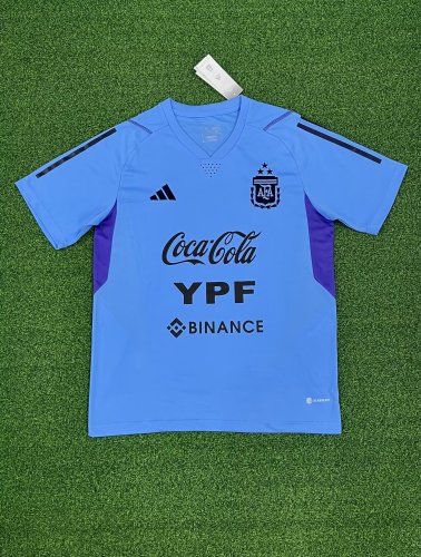 Fans Version 2023-2024 Argentina Blue/Purple Soccer Training Jersey