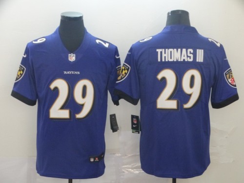 Baltimore Ravens 29 THOMAS III Purple NFL Jersey