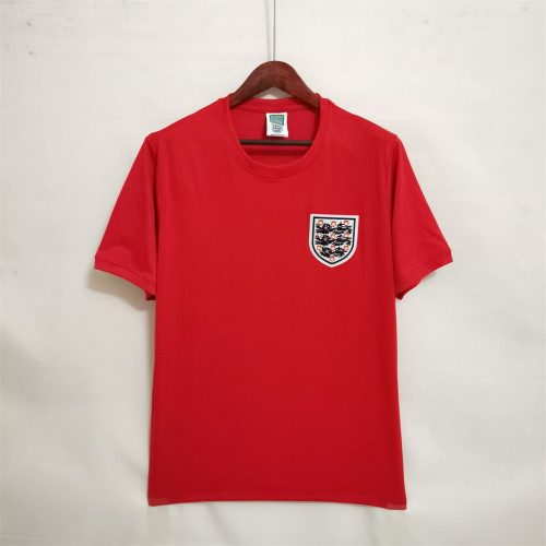 Retro Jersey 1966 England Away Red Soccer Jersey Vintage Football Shirt