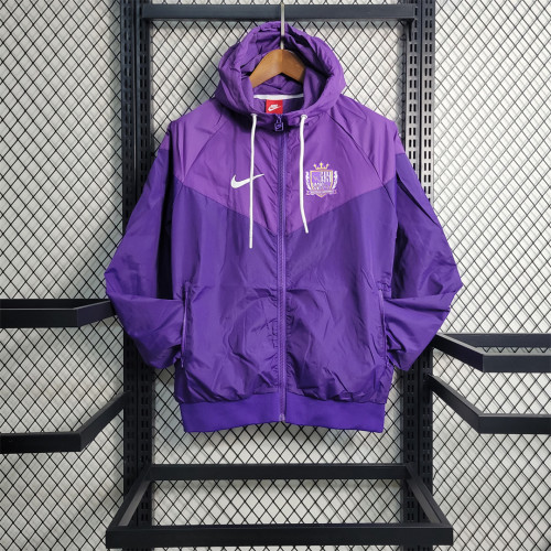 2023-2024 Sanfrecce Hiroshima Purple Soccer Windbreaker Jacket