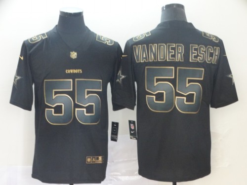 Dallas Cowboys 55 Leighton Vander Esch Black Gold Vapor Untouchable Limited Jersey