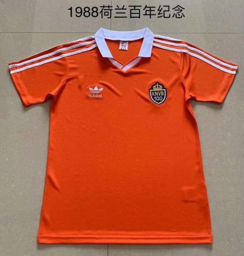 Retro Jersey 1988 Netherlands Orange Centenni Soccer Jersey Vintage Football Shirt