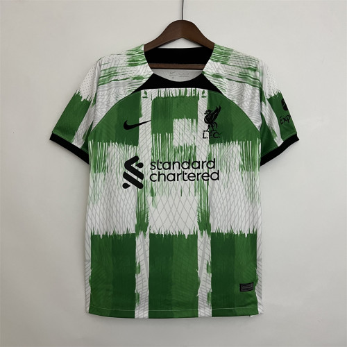 Fans Version 2022-2023 Liverpool Green Soccer Training Jersey