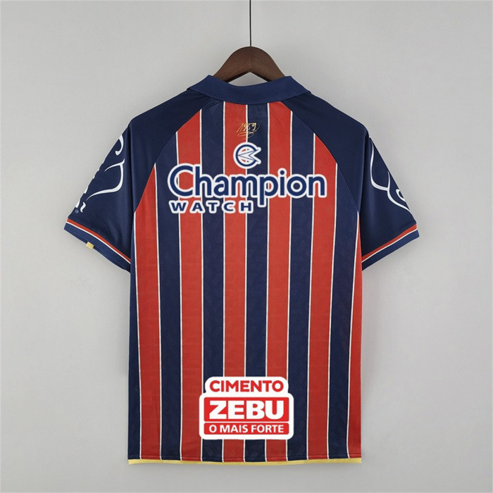 with All Sponor Logos Fans Version 2022-2023 Esporte Clube Bahia Away Soccer Jersey