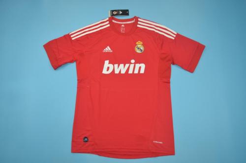Retro Jersey 2011-2012 Real Madrid Third Away Red Soccer Jersey Vintage Real Camisetas de Futbol