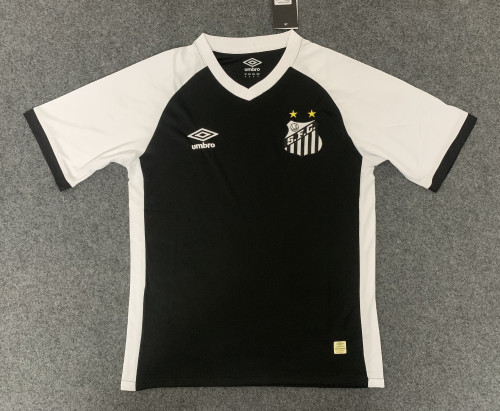Fans Version 2022-2023 Santos Black/White Soccer Jersey