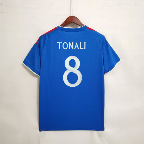 2023-2024 Fans Version Italy TONALI 8 AD Blue Soccer Jersey