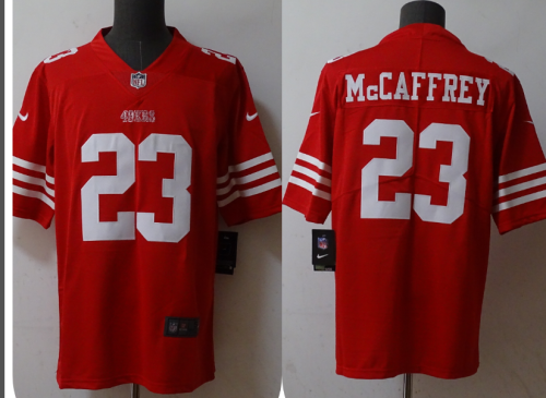 New San Francisco 49ers #23 mccaffery Red NFL Jersey